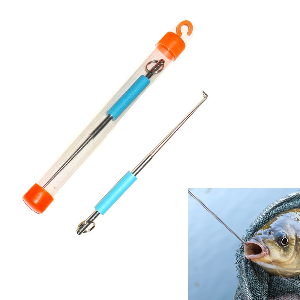 Fishing Hook Remover - 1ชิ้นตะขอตกปลาสแตนเลสปลอดภัยอุปกรณ์ถอดตะขอตกปลาอุปกรณ์แยกชิ้นอย่างรวดเร็วเครื่องมือตกปลา