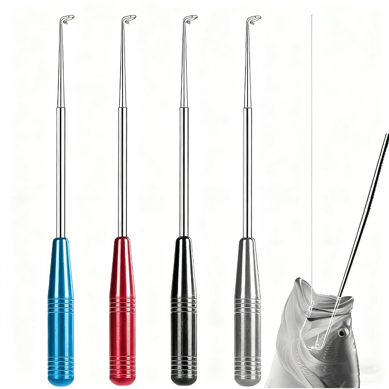 Fishing Hook Remover - เครื่องมือถอดตะขอเบ็ดตกปลาสแตนเลสแบบพกพา ใช้งานง่าย ถอดออกได้รวดเร็ว สำหรับอุปกรณ์ตกปลา