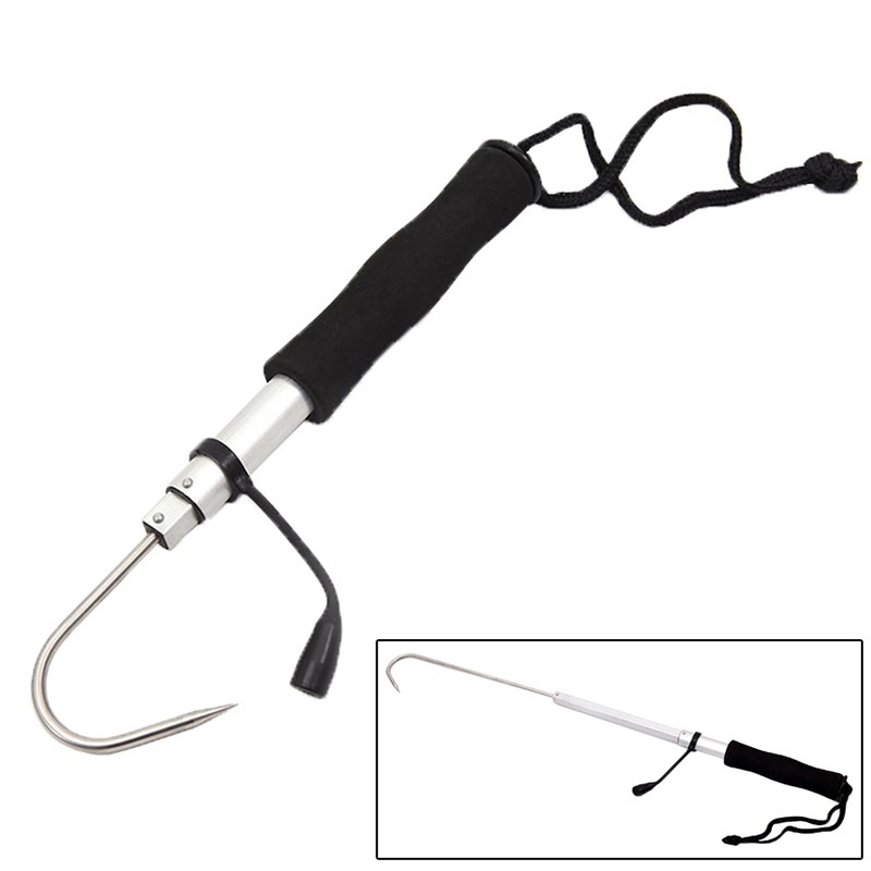 Fishing Hook Stainless Steel - ตะขอเกี่ยวปลาแบบยืดหดได้ สแตนเลส สำหรับตกปลาในทะเลและน้ำแข็ง อุปกรณ์ตกปลาใหม่