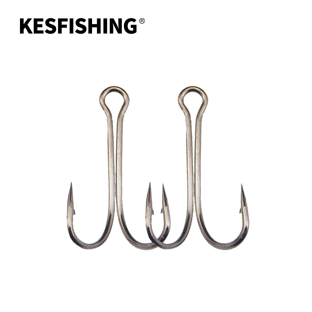 Fishing Hook Weedless - KESFISHING ตะขอเบ็ดตกปลาแบบไม่ติดตะขอคู่ สำหรับเหยื่ออ่อนและเหยื่อปลอมรูปกบ อุปกรณ์ตกปลาสำหรับปลาแบสและปลาไพค์