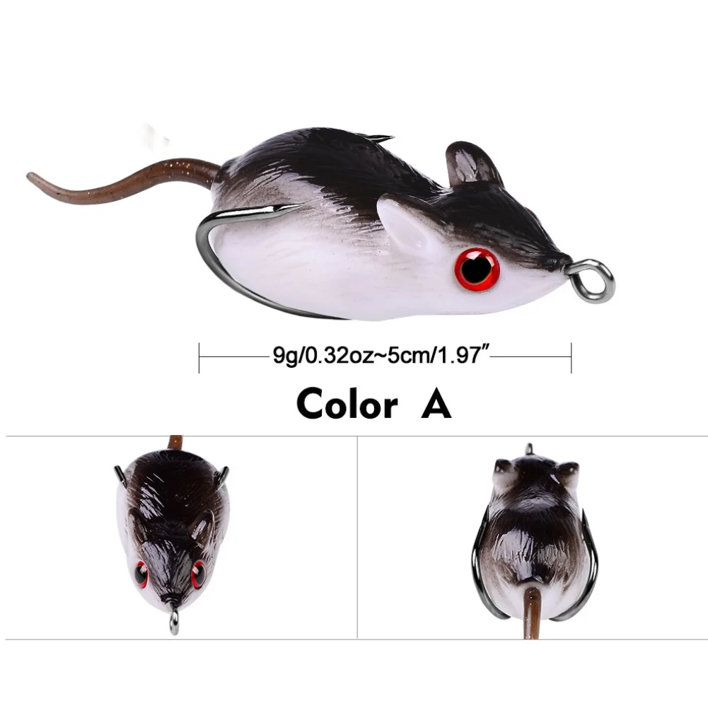 Fishing Hook Weedless - เหยื่อตกปลาแบบนิ่มชนิดกันพันกับต้นไม้ พร้อมตะขอคู่ สำหรับตกปลาแบสและปลาชะโด ให้การเคลื่อนไหวสมจริงในน้ำจืด