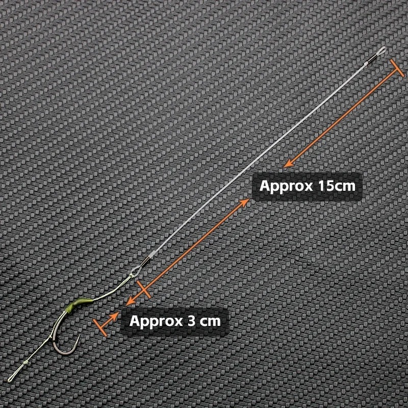 Fishing Hook Size - ชุดอุปกรณ์ตกปลาคาร์พ 3 ชิ้น แบบห่วง ขนาดเบ็ด 2