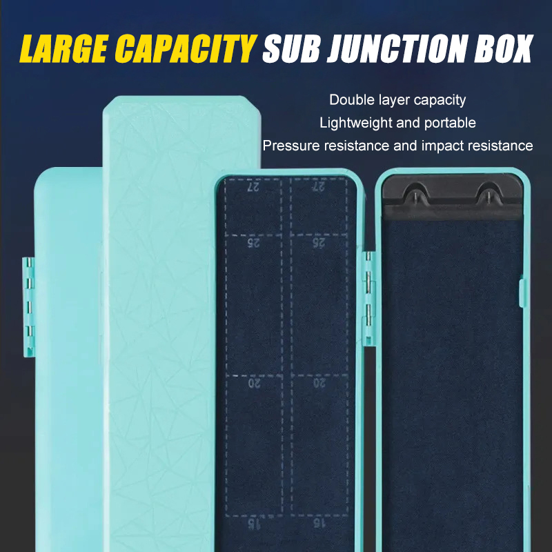 Fishing Hook Box - กล่องเก็บสายเบ็ดตกปลาขนาดเล็ก กล่องเก็บเบ็ดตกปลาสำหรับการแข่งขัน กล่องเก็บเบ็ดตกปลาสีดำ