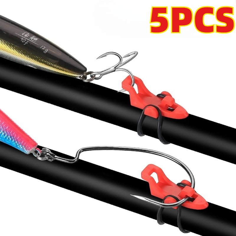 Fishing Hook Jig - ที่เก็บเบ็ดตกปลา 5 ชิ้น อุปกรณ์เสริมสำหรับเก็บเหยื่อตกปลา ที่เก็บเบ็ดจิ๊ก ที่เก็บเบ็ดแบบปลอดภัย