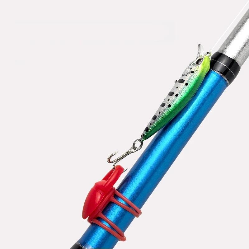 Fishing Hook Size - ตะขอเกี่ยวเหยื่อตกปลา ซิลิโคนยืดหยุ่นสูง 5 ชิ้น/ถุง น้ำหนักเบา ใช้ได้กับขนาดตะขอตกปลาส่วนใหญ่