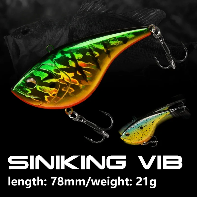 Fishing Hook Treble - 21g/78mm VIB Fishing Lure เหยื่อ Hard