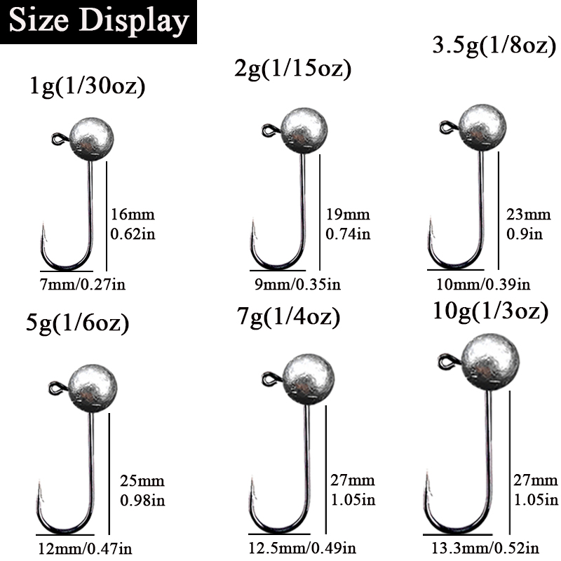 10 ชิ้น/ล็อต Jig Head ตะขอตกปล - Fishing Hook Barbless บทวิจารณ์และราคา