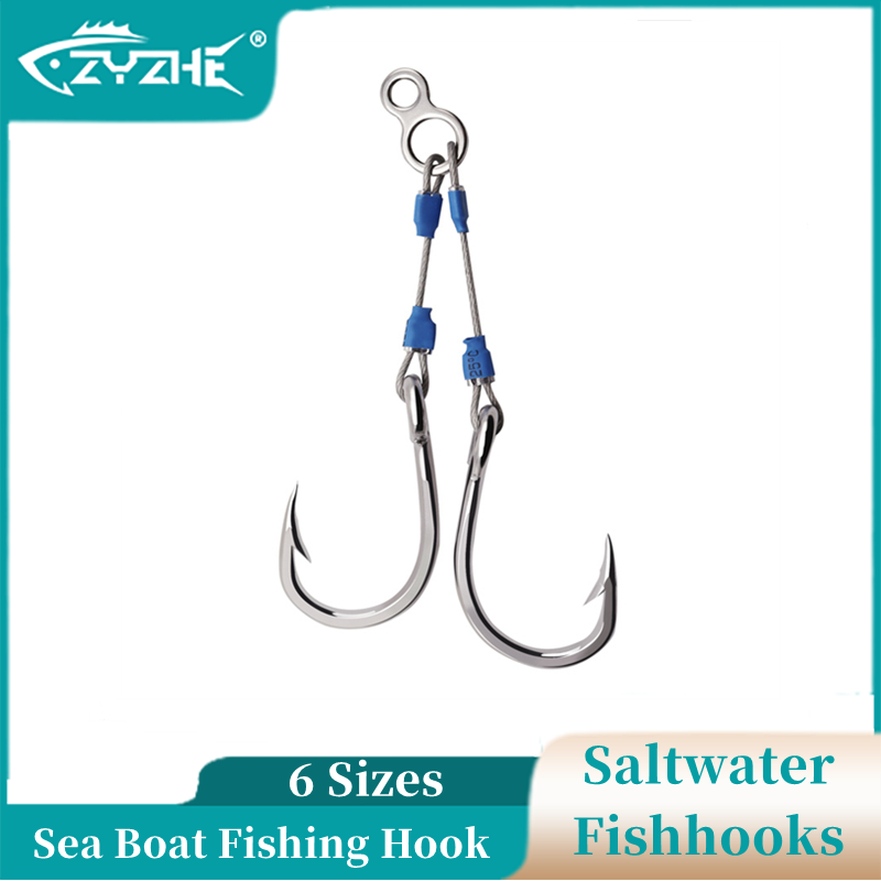 ตะขอเหล็ก ZYZHE สำหรับตกปลา 6  - Fishing Hook Assortment บทวิจารณ์และราคา