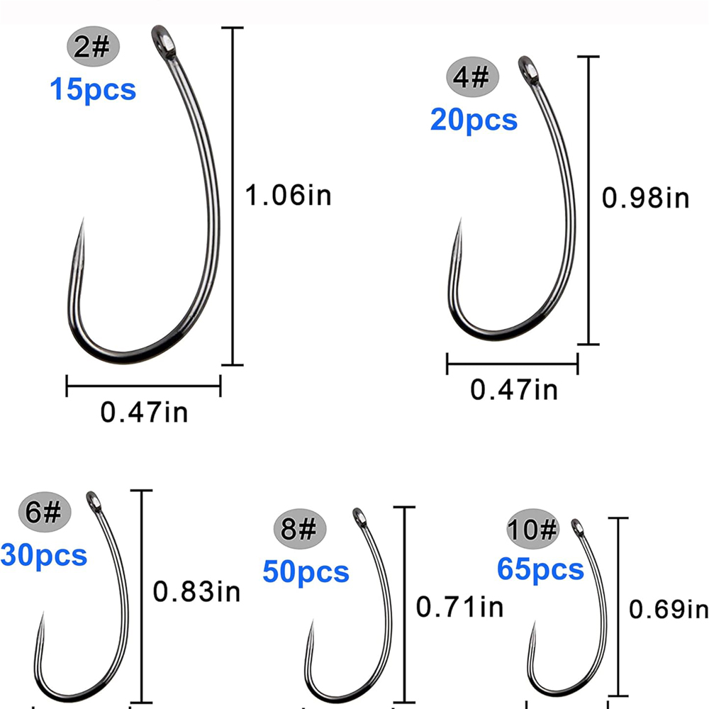 ชุดตะขอตกปลาไร้เงี่ยง180ชิ้นตะ - Fishing Hook Barbless บทวิจารณ์และราคา