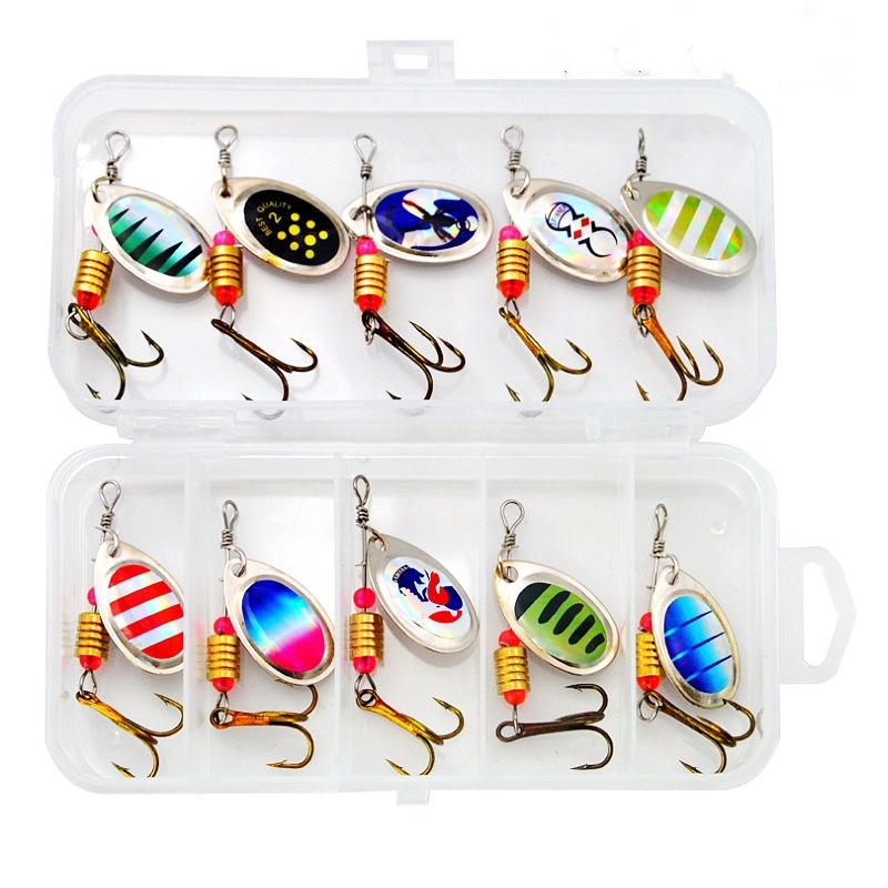 ตกปลา Lure Spinner หมุนช้อน 10 - Fishing Hook Treble บทวิจารณ์และราคา