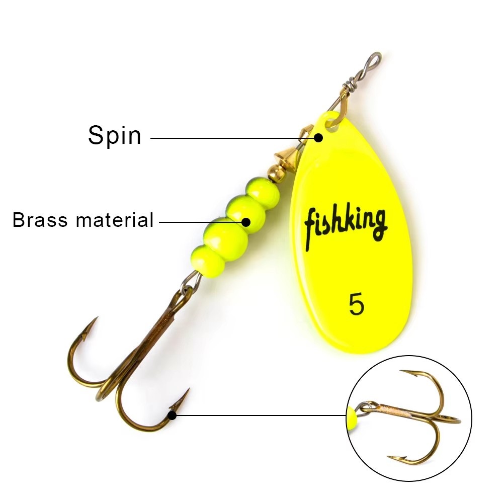 NGB Spinner เหยื่อ 3.9g 4.6g 7 - Fishing Hook Treble บทวิจารณ์และราคา