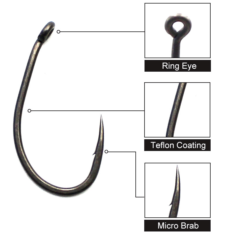 20 ชิ้น/ล็อตปลาคาร์พตกปลาเคลือ - Fishing Hook Assortment บทวิจารณ์และราคา
