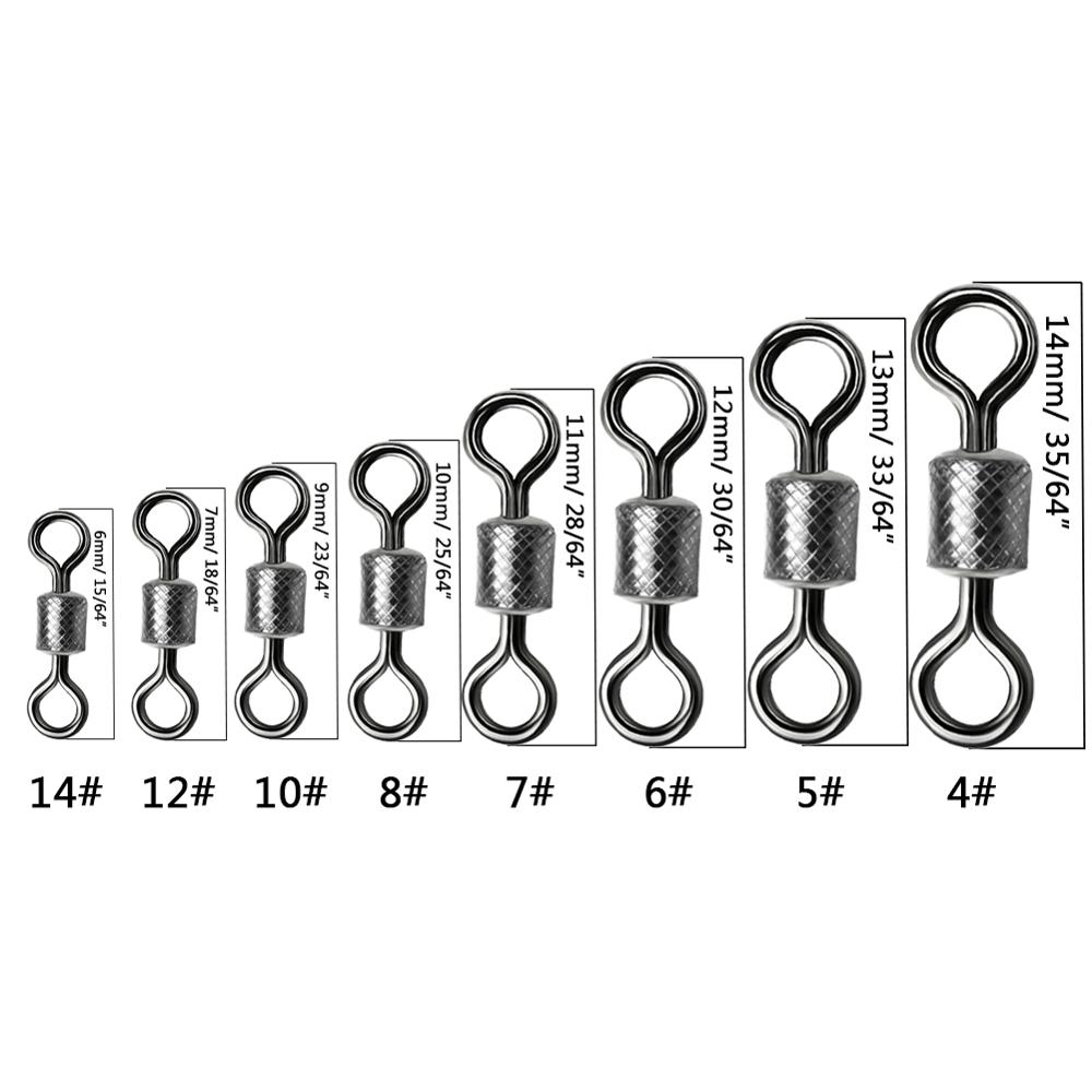 50-100 ชิ้น/กล่องตกปลาหมุน 4 # - Fishing Hook Circle บทวิจารณ์และราคา