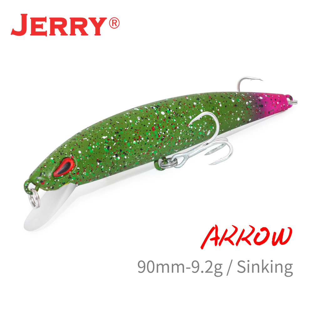 Jerry Arrow Sinking หล่อ Troll - Fishing Hook Treble บทวิจารณ์และราคา