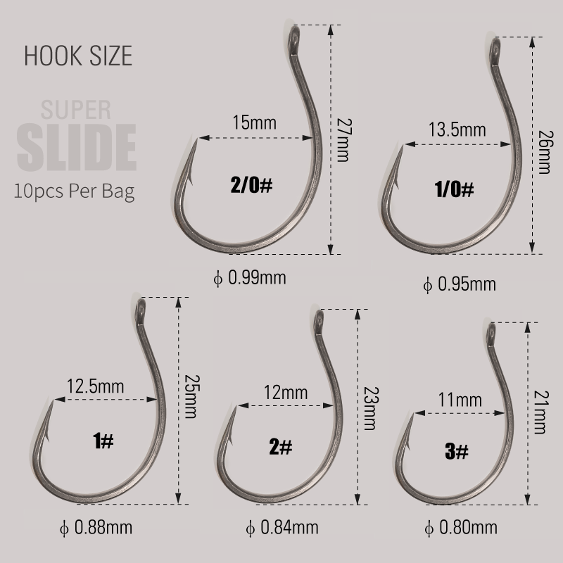 LUREHOLIC PTFE Super สไลด์ Wac - Fishing Hook Barbless บทวิจารณ์และราคา