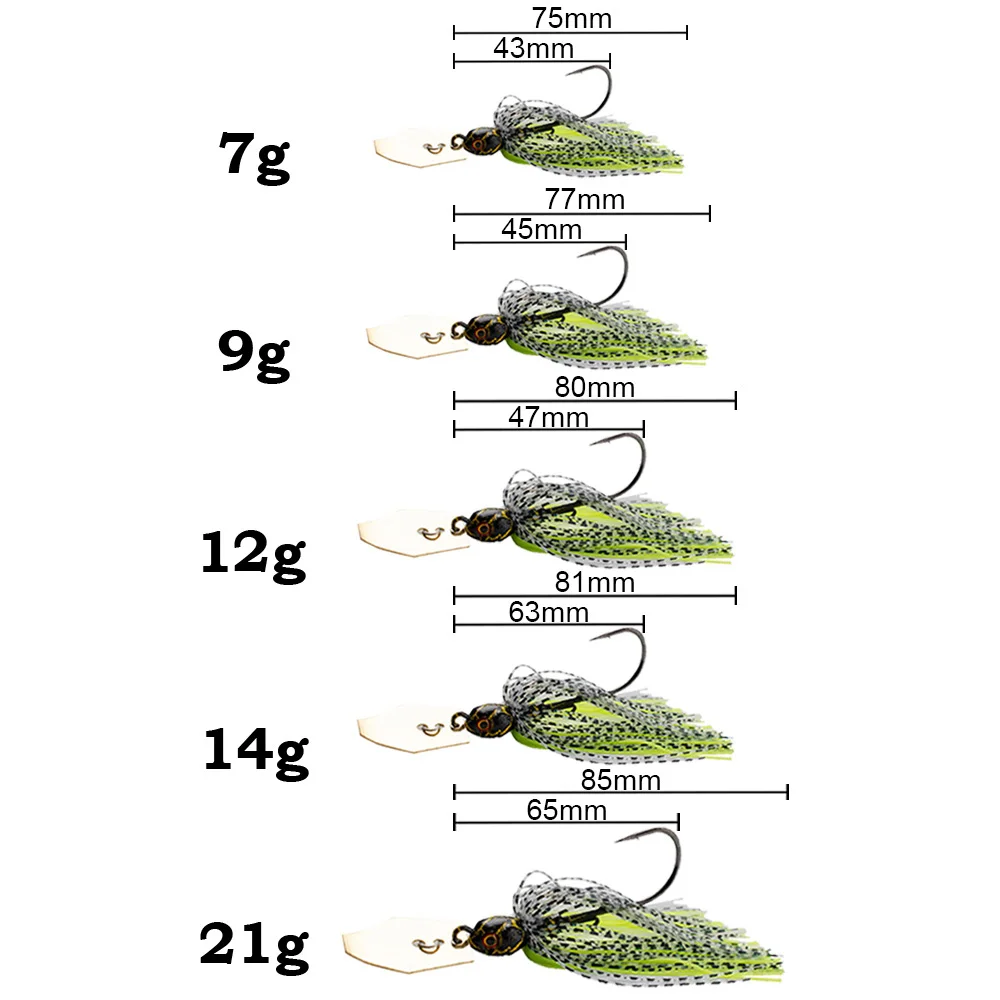 เหยื่อปลอม Spinner Bait 7 กรัม - Fishing Hook Weedless บทวิจารณ์และราคา