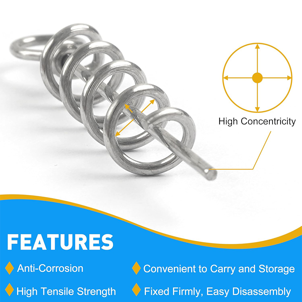 50 ชิ้นฤดูใบไม้ผลิ Twist Lock  - Fishing Hook Box บทวิจารณ์และราคา