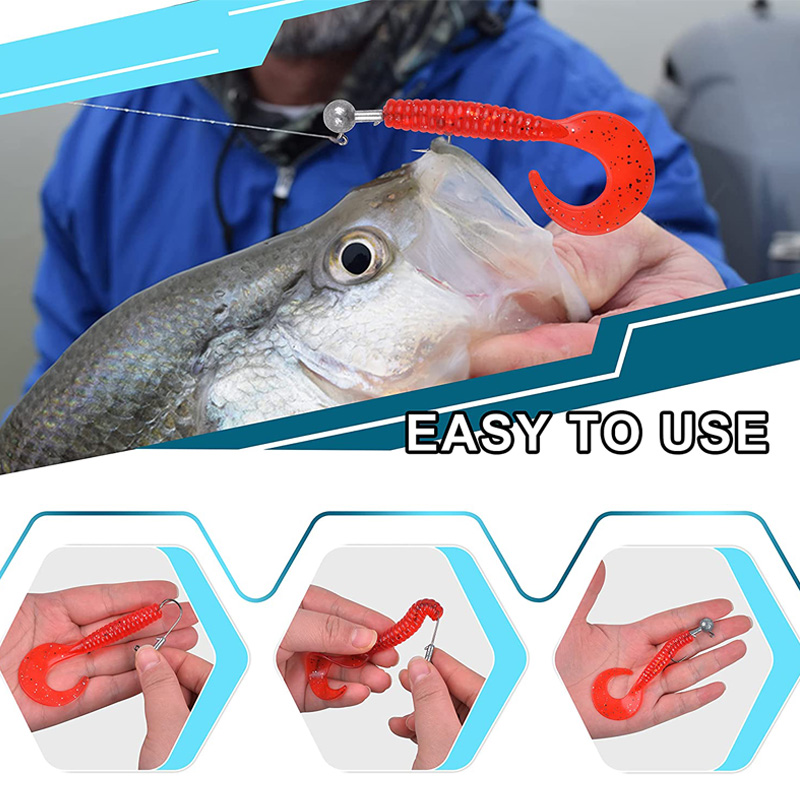 ตะขอเบ็ดตกปลา 100 ชิ้น หัวจิ๊ก - Fishing Hook Offset บทวิจารณ์และราคา