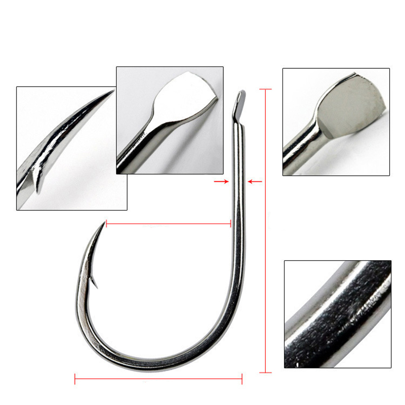 100ชิ้น/ล็อต7ขนาดตะขอตกปลาสีดำ - Fishing Hook Circle บทวิจารณ์และราคา