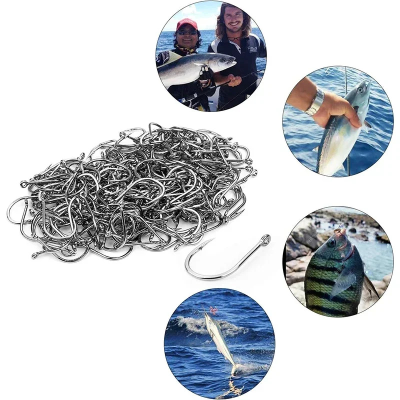 เบ็ดตกปลาเหล็กกล้าคาร์บอน แข็ง - Fishing Hook Circle บทวิจารณ์และราคา