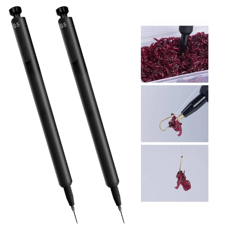 อุปกรณ์ใส่เหยื่อหนอนสีแดง 2 ชิ - Fishing Hook Size บทวิจารณ์และราคา