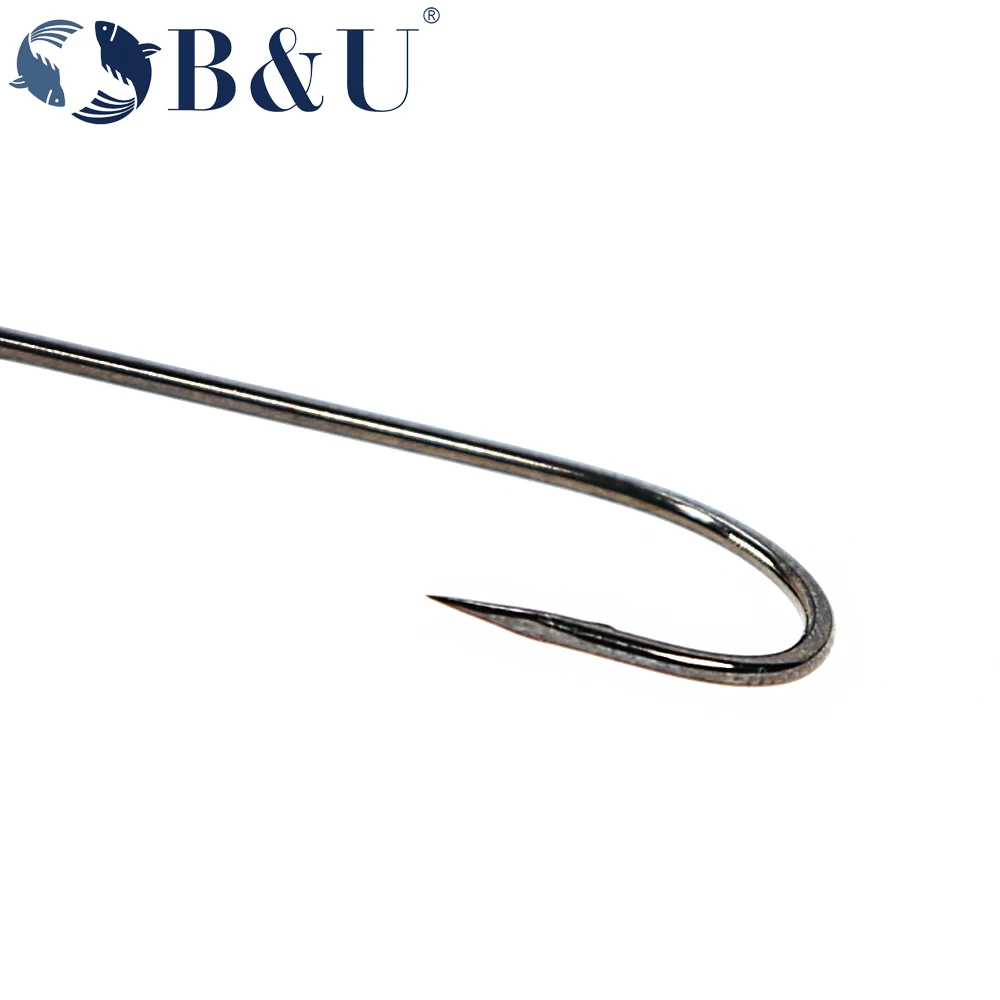 เบ็ดตกปลา B&U 20 ชิ้น แบบตาใหญ - Fishing Hook Barbless บทวิจารณ์และราคา