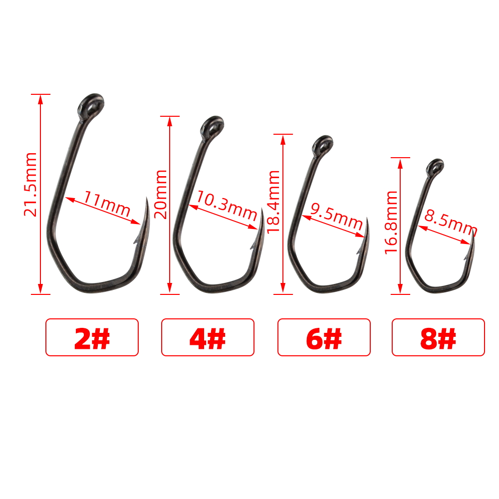 50pcs ปลาคาร์พตะขอตกปลา Barbed - Fishing Hook Assortment บทวิจารณ์และราคา