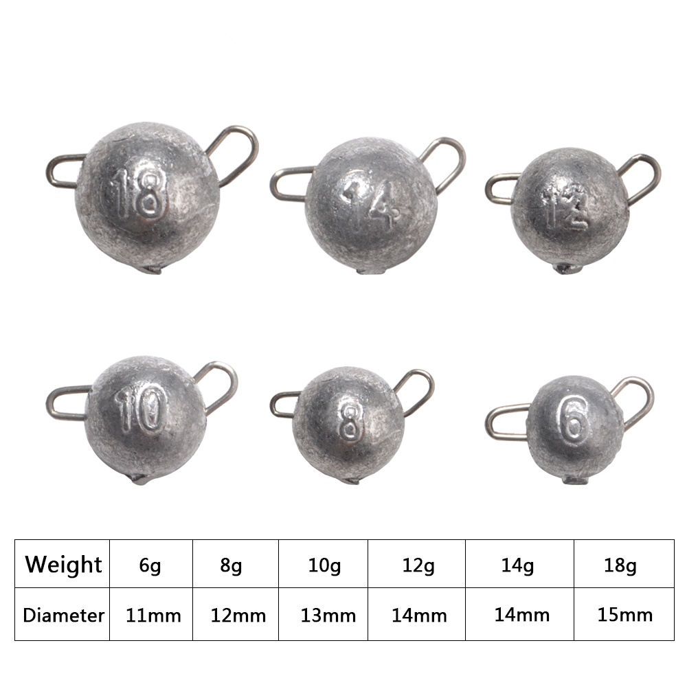 FTK 5pcs Supercontinent Sinker - Fishing Hook Jig บทวิจารณ์และราคา