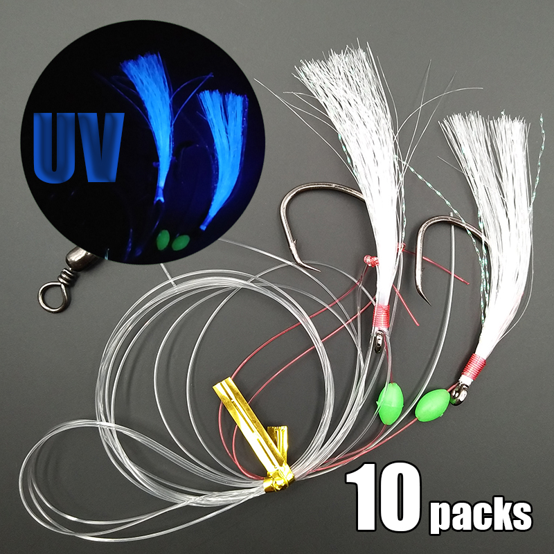 ชุดสายเบ็ดตกปลาซับิกิ 10 ชุด ข - Fishing Hook Circle บทวิจารณ์และราคา